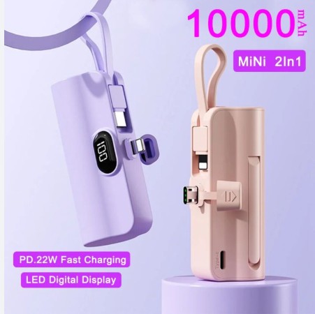 🔋 10000mAh Mini Power Bank 🔋